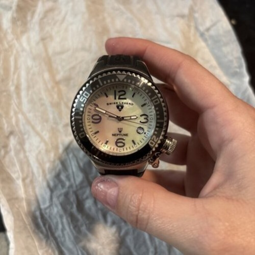 Swiss Legend Women’s Neptune Mother of Pearl Dial Watch - Needs New Battery